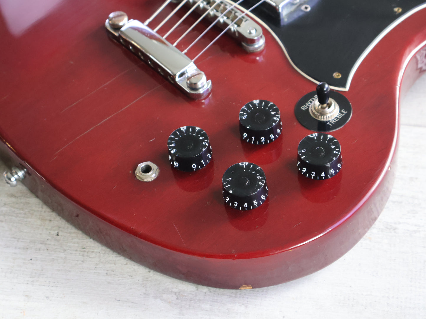 1970's Tomson SG Double Cutaway (Cherry Red)