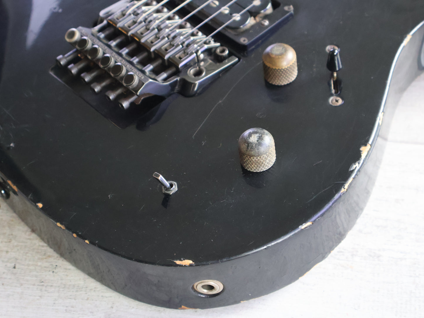 1987 Ibanez RG440PAH/PLG-65 Transitional Era HSS Superstrat (Black)