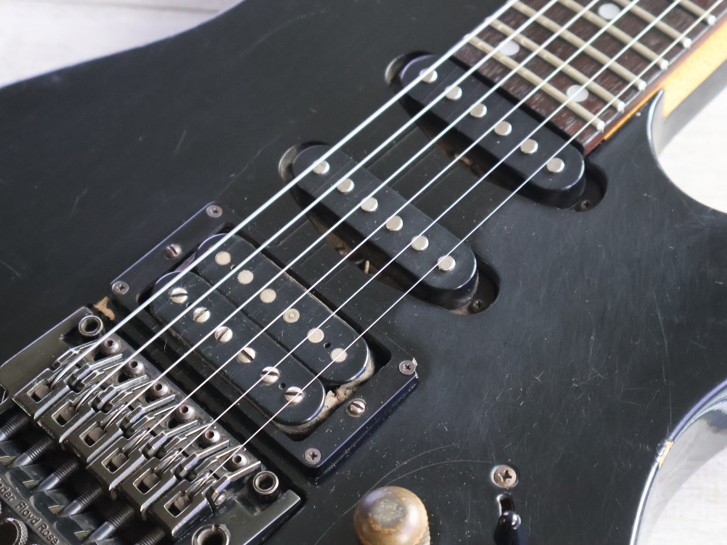 1987 Ibanez RG440PAH/PLG-65 Transitional Era HSS Superstrat (Black)