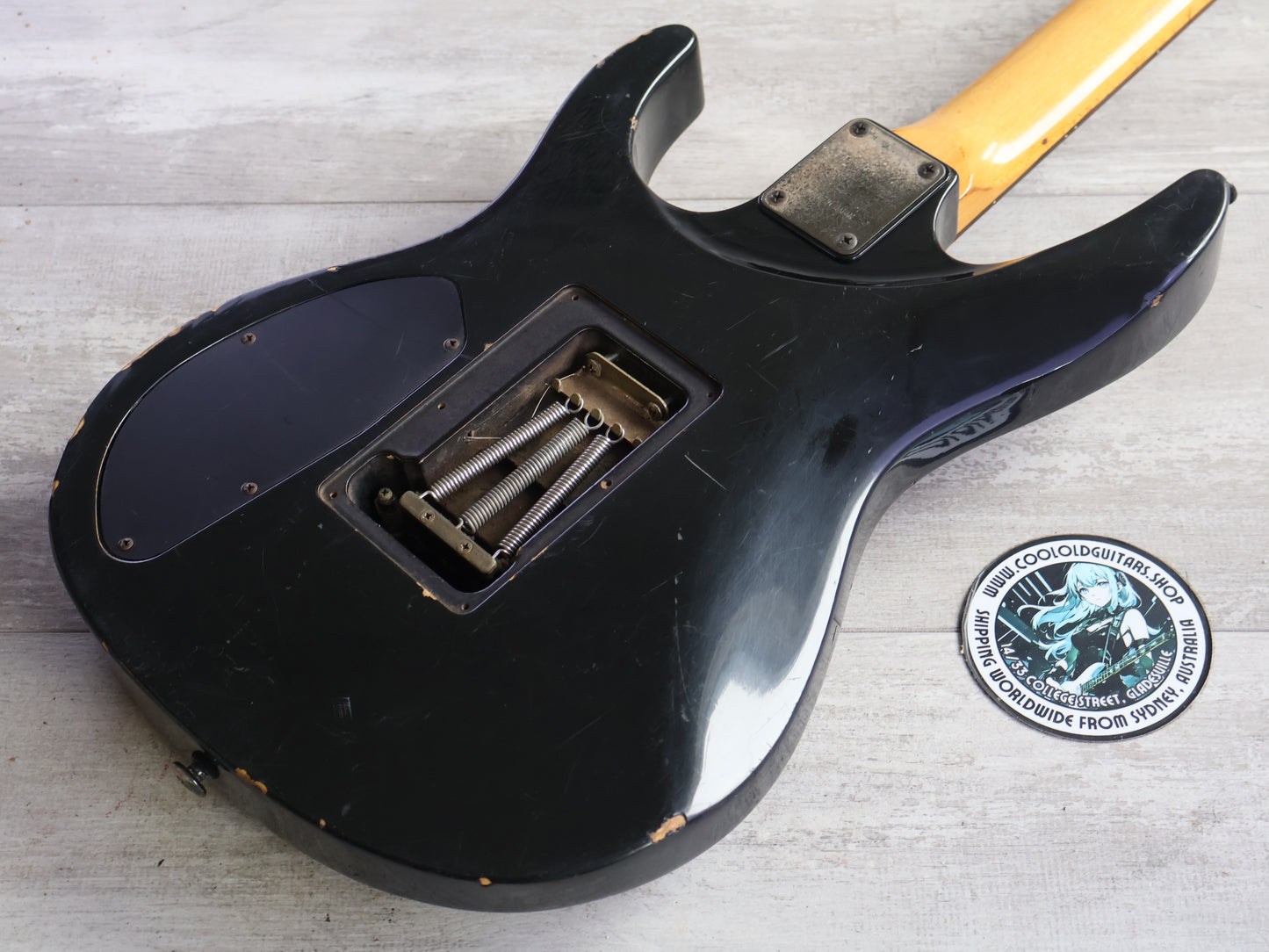 1987 Ibanez RG440PAH/PLG-65 Transitional Era HSS Superstrat (Black)