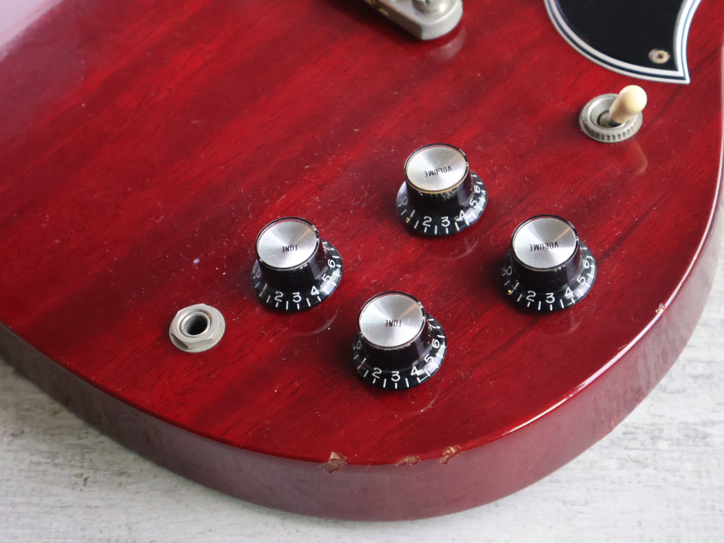 1991 Burny RSG-60 '63 Reissue SG Double Cutaway (Cherry Red)