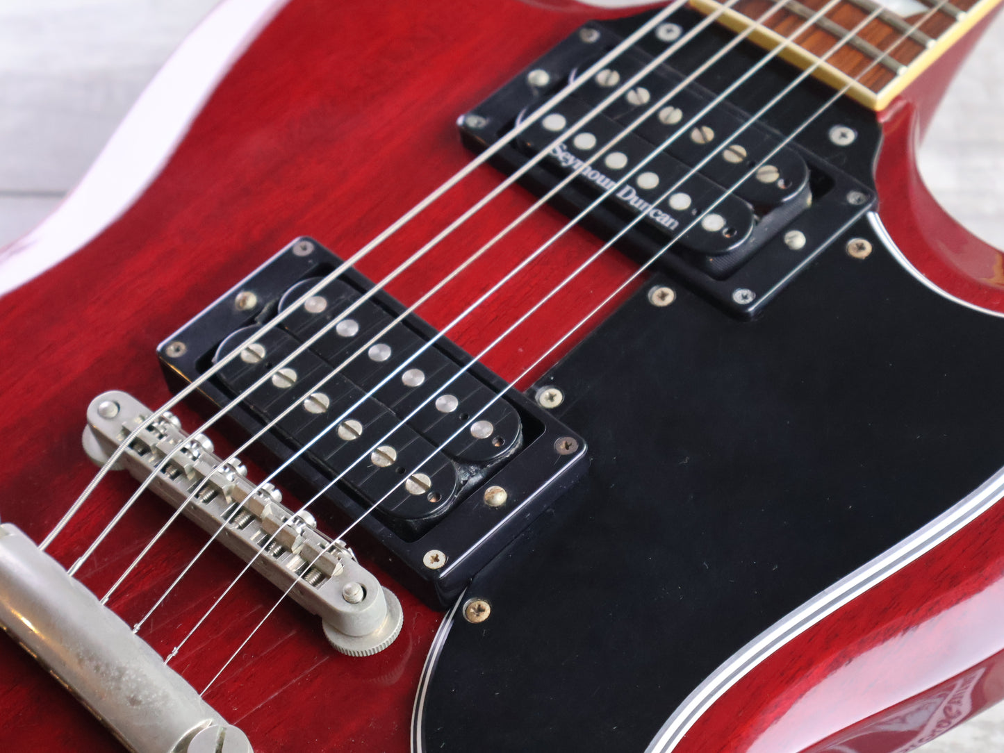 1991 Burny RSG-60 '63 Reissue SG Double Cutaway (Cherry Red)