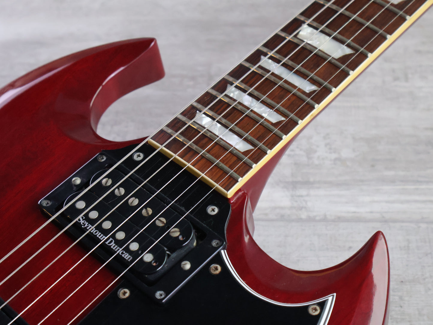 1991 Burny RSG-60 '63 Reissue SG Double Cutaway (Cherry Red)