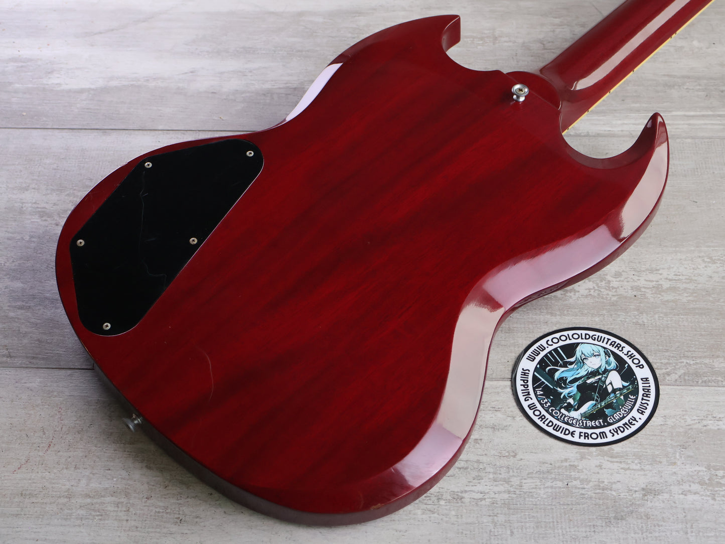 1991 Burny RSG-60 '63 Reissue SG Double Cutaway (Cherry Red)