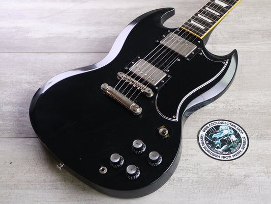 2012 Edwards (by ESP Japan) E-SG-120LT2 SG Double Cutaway (Black)