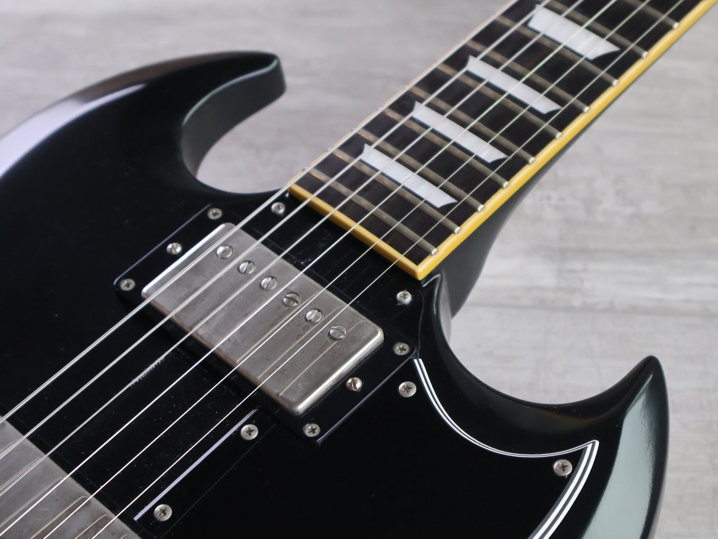 2012 Edwards (by ESP Japan) E-SG-120LT2 SG Double Cutaway (Black)