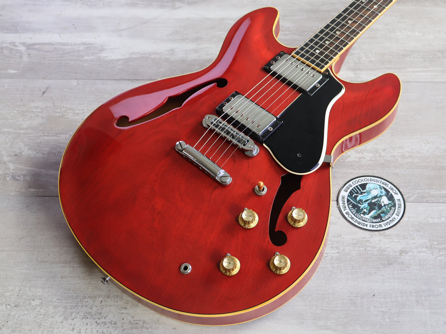 1980 Yamaha Japan SA-1000 ES-335 Semi-Hollowbody (Persimmon Red)