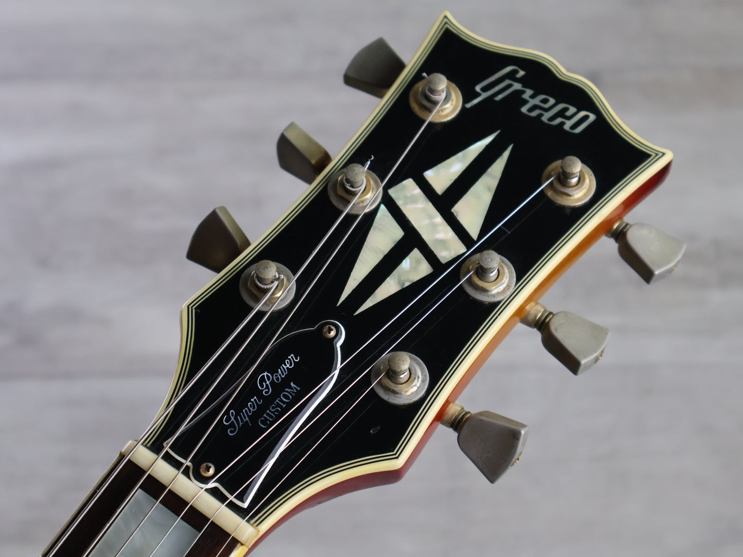 1981 Greco Japan EG-500C Super Power Les Paul Custom (Cherry Sunburst)