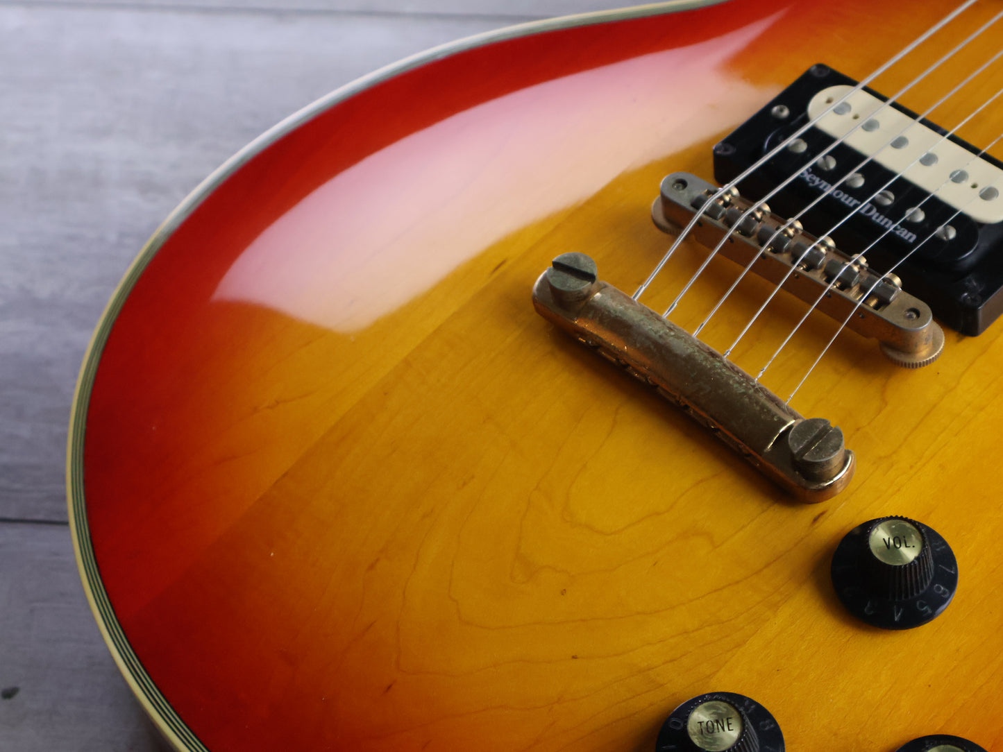 1981 Greco Japan EG-500C Super Power Les Paul Custom (Cherry Sunburst)