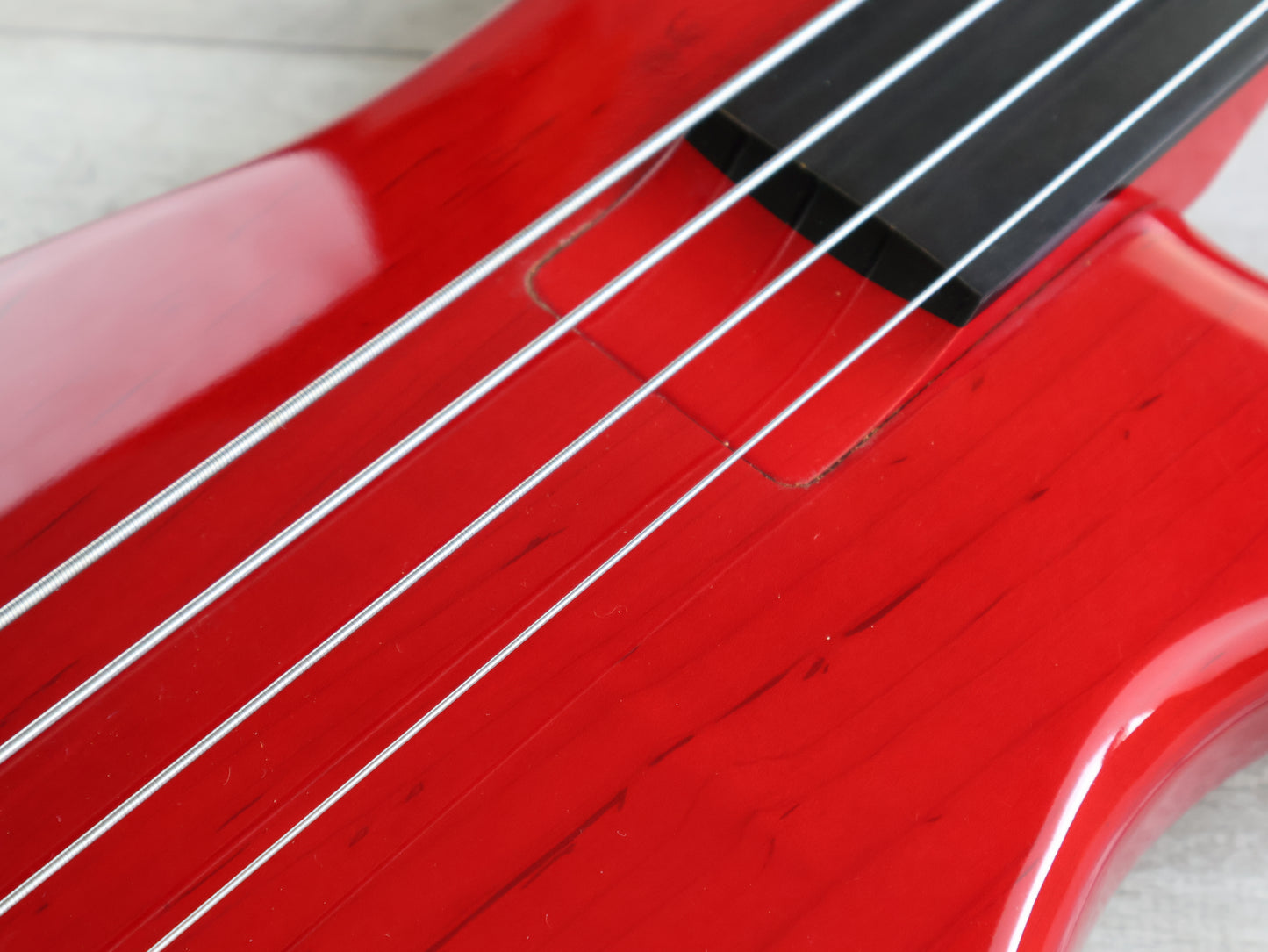 1987 Tokai Japan (Works Bass Revolution) TW-1500 Fretless Bass (Transparent Red)