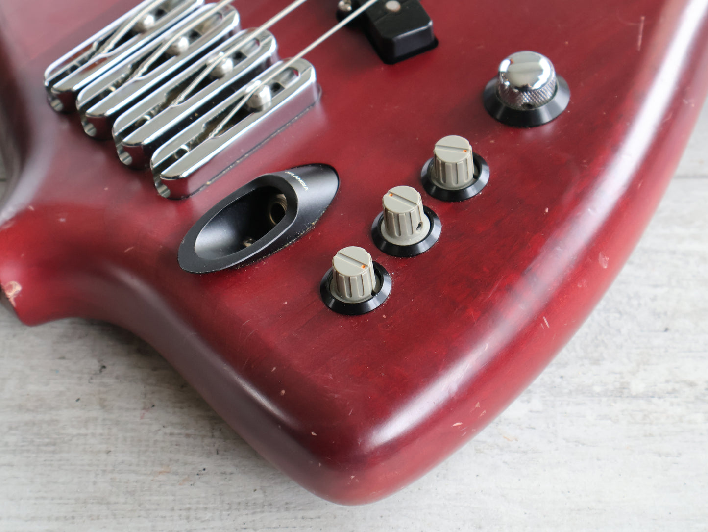 1990 Greco (by Atlansia) Stealth Deluxe Bass (Wine Red)