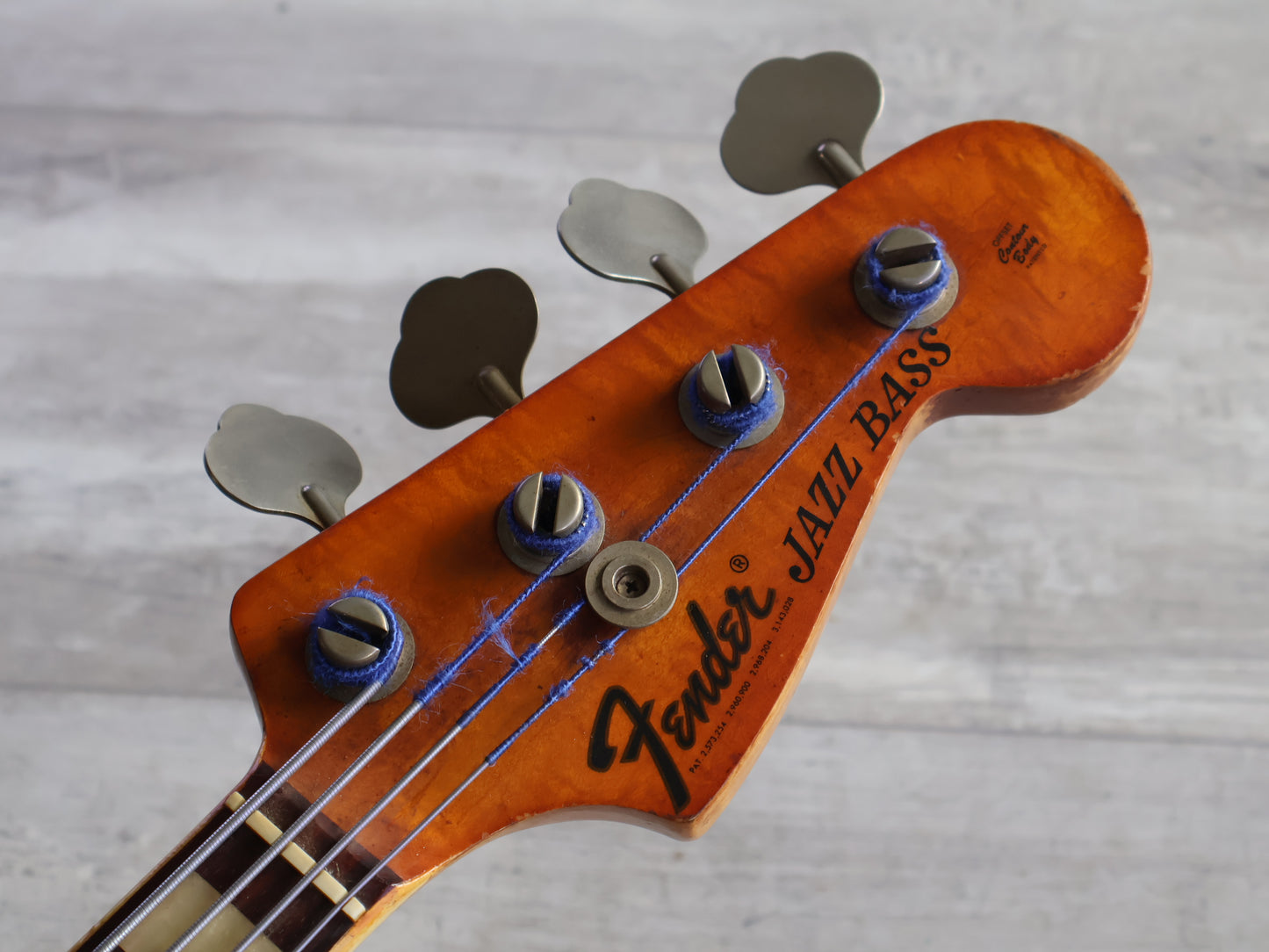 1973 Fender USA Jazz Bass Neck/Precision Bass (Fiesta Red)