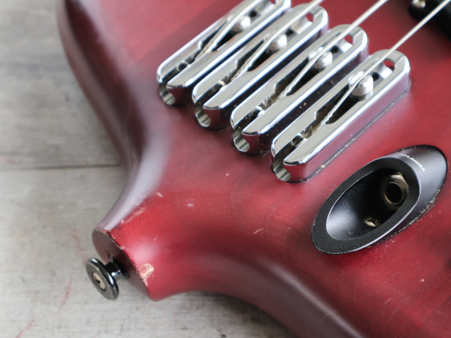 1990 Greco (by Atlansia) Stealth Deluxe Bass (Wine Red)