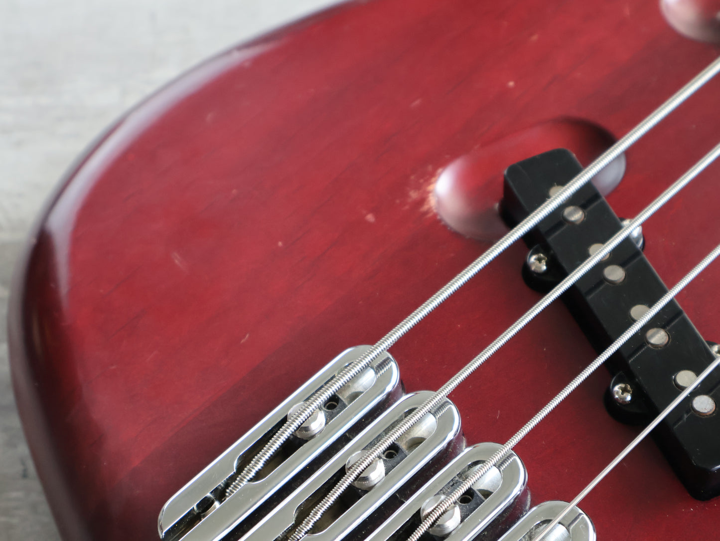 1990 Greco (by Atlansia) Stealth Deluxe Bass (Wine Red)