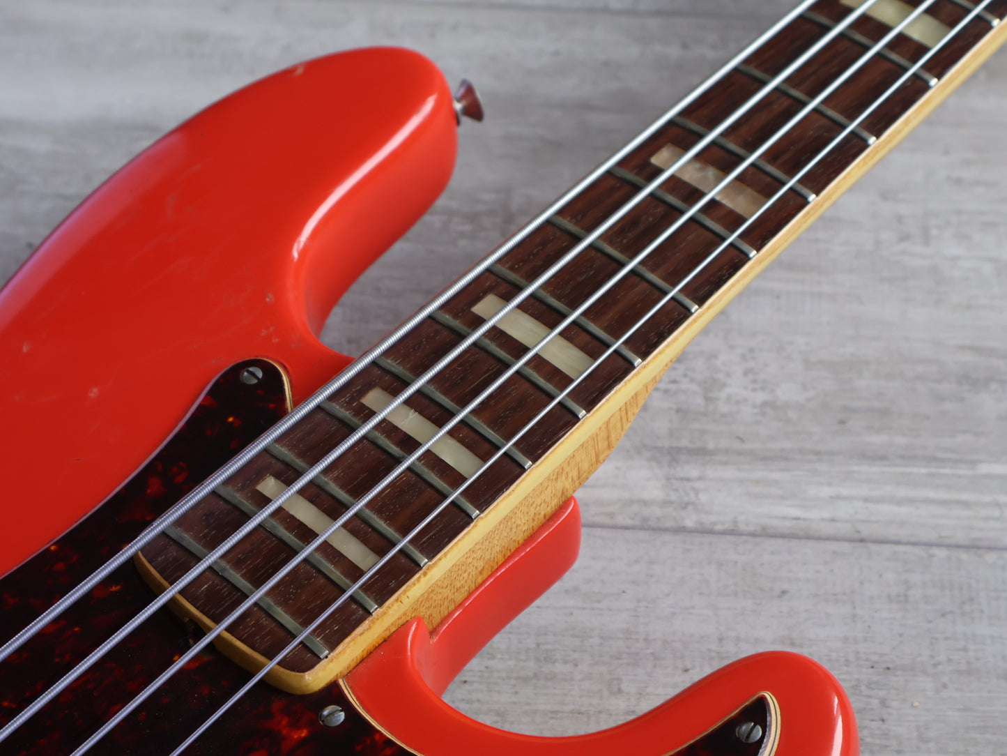1973 Fender USA Jazz Bass Neck/Precision Bass (Fiesta Red)