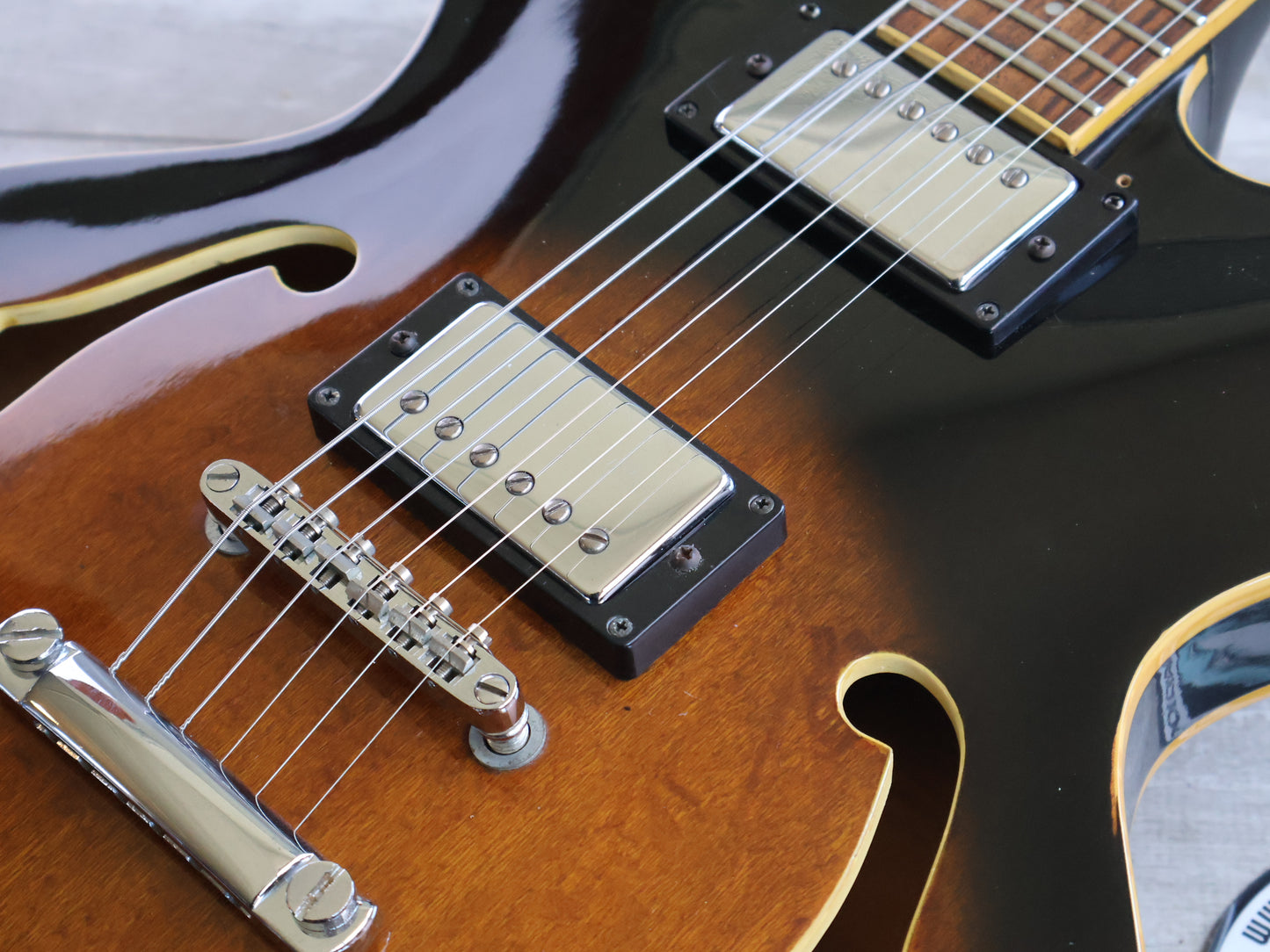 1989 Samick SA-1 Japanese Market ES-335 Semi Hollowbody (Brown Sunburst)