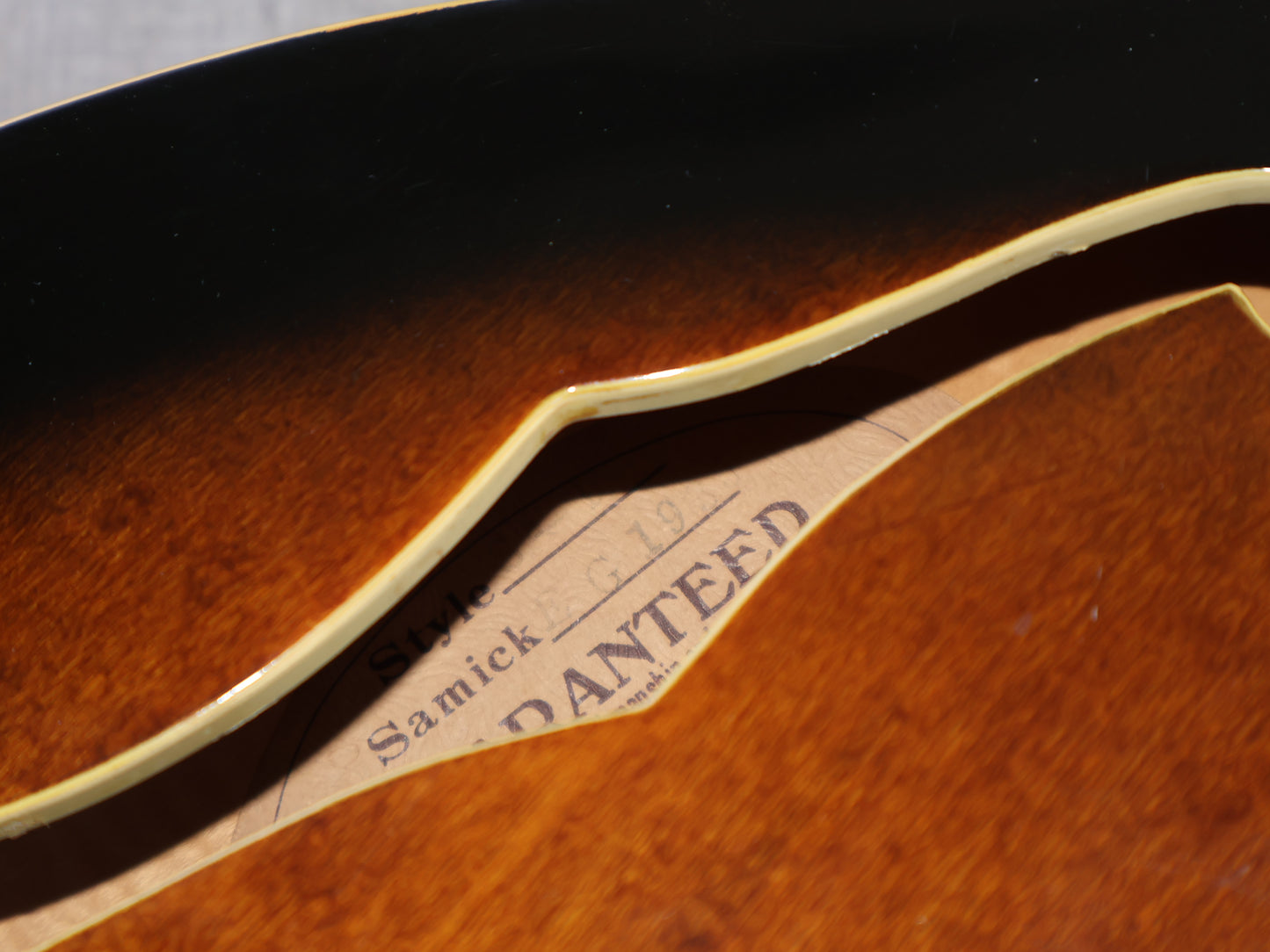 1989 Samick SA-1 Japanese Market ES-335 Semi Hollowbody (Brown Sunburst)