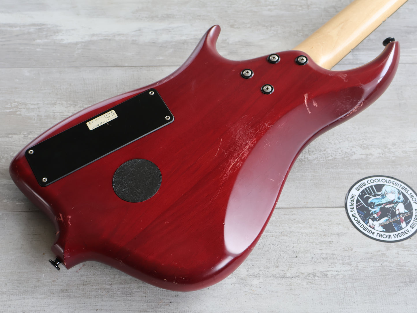 1990 Greco (by Atlansia) Stealth Deluxe Bass (Wine Red)