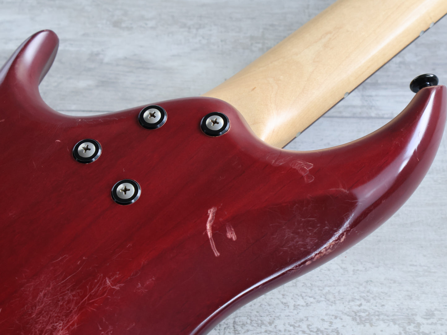 1990 Greco (by Atlansia) Stealth Deluxe Bass (Wine Red)