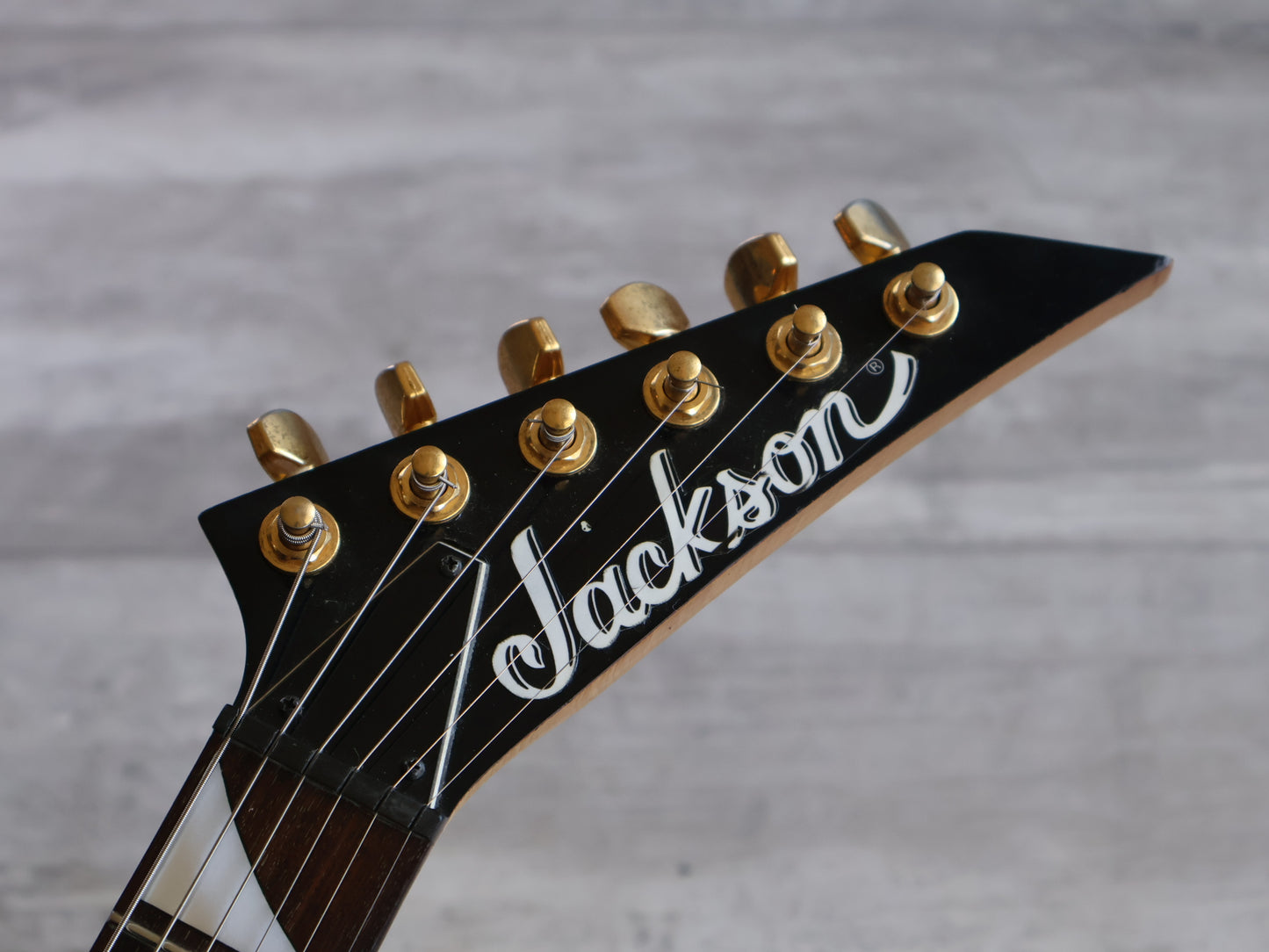 1990's Charvel (by Jackson Japan) 610-RR Short Scale Mini Randy Rhoads Flying V (Black/Gold)