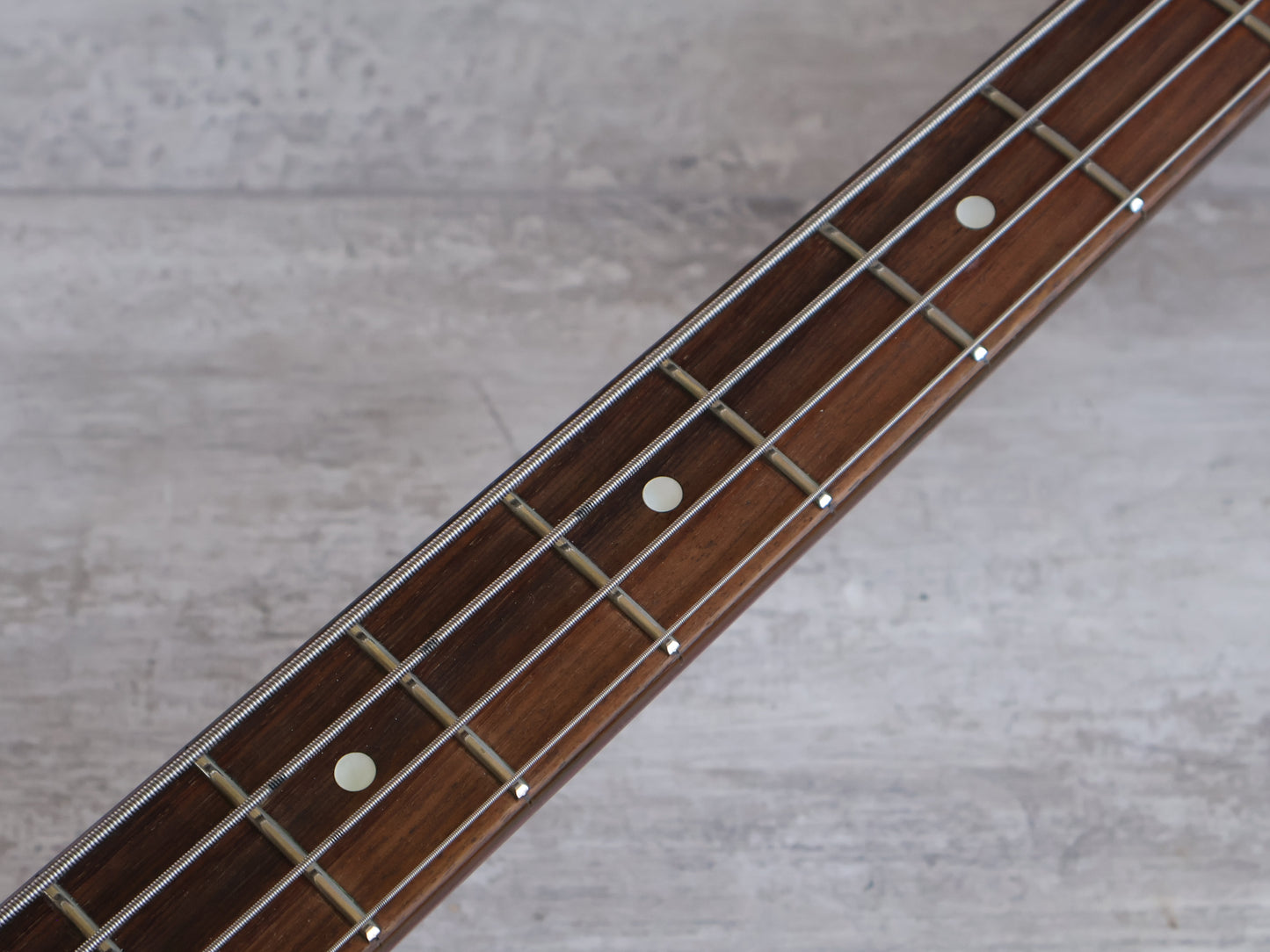 1984 BC Rich Japan "NJ Series' Neckthrough Warlock Bass w/EMG's (Candy Apple Red)