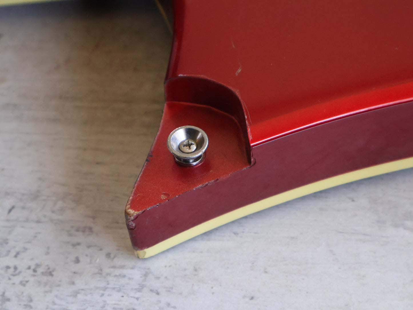 1984 BC Rich Japan "NJ Series' Neckthrough Warlock Bass w/EMG's (Candy Apple Red)