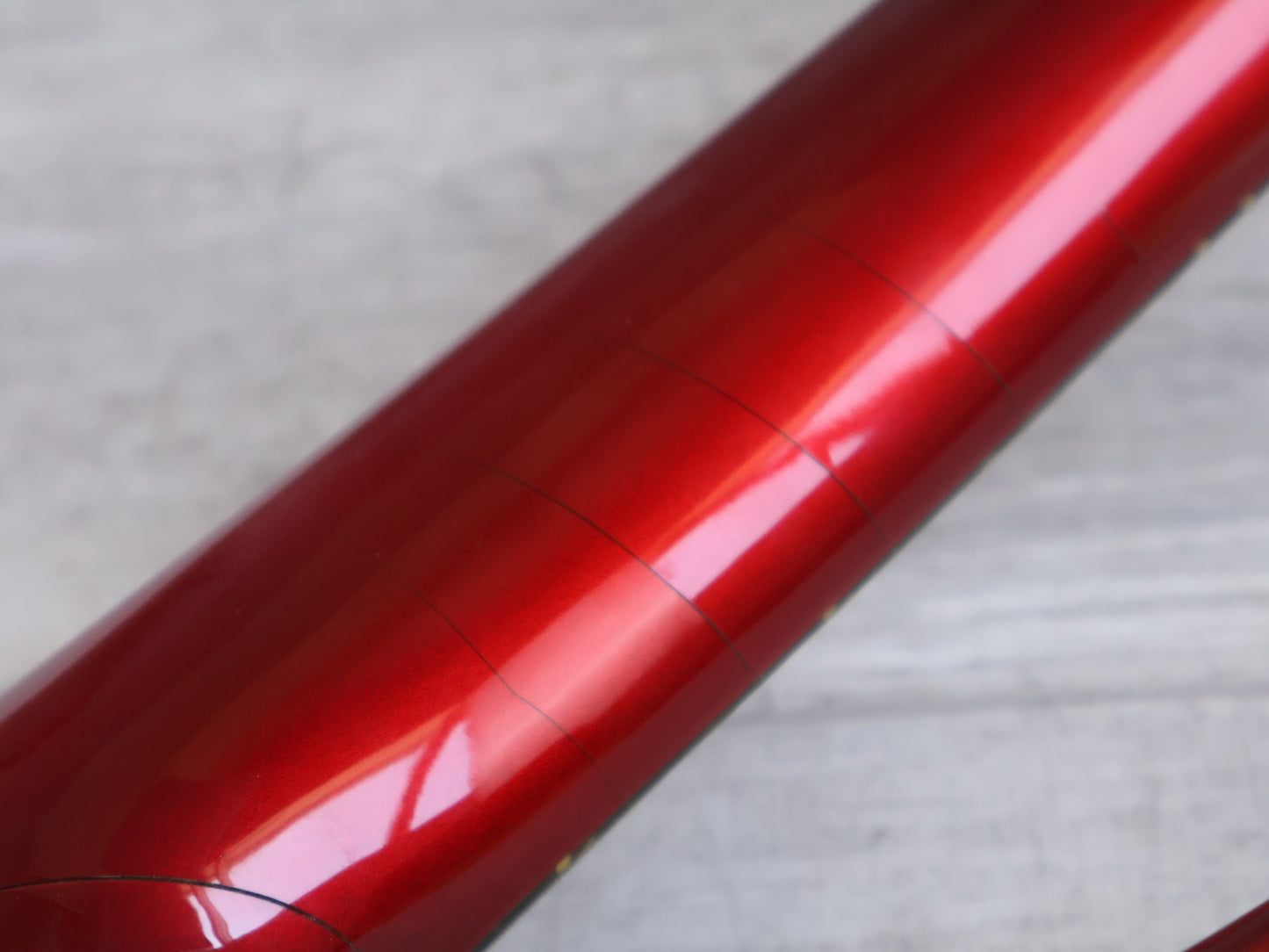 1984 BC Rich Japan "NJ Series' Neckthrough Warlock Bass w/EMG's (Candy Apple Red)