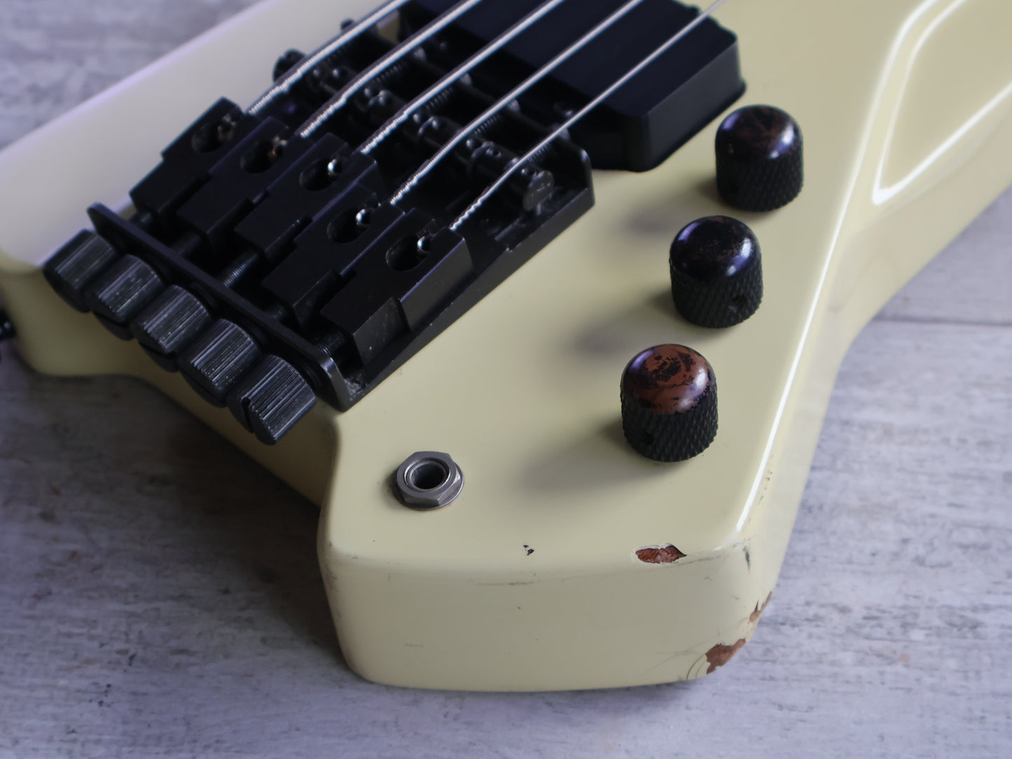 1990's Yamaha BX-5 Headless 5-String Neckthrough Bass (White)