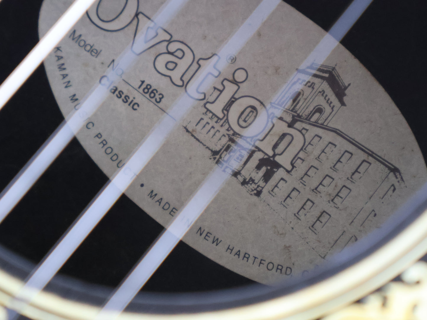 Ovation 1863 Classic Nylon String Classical w/Pickup