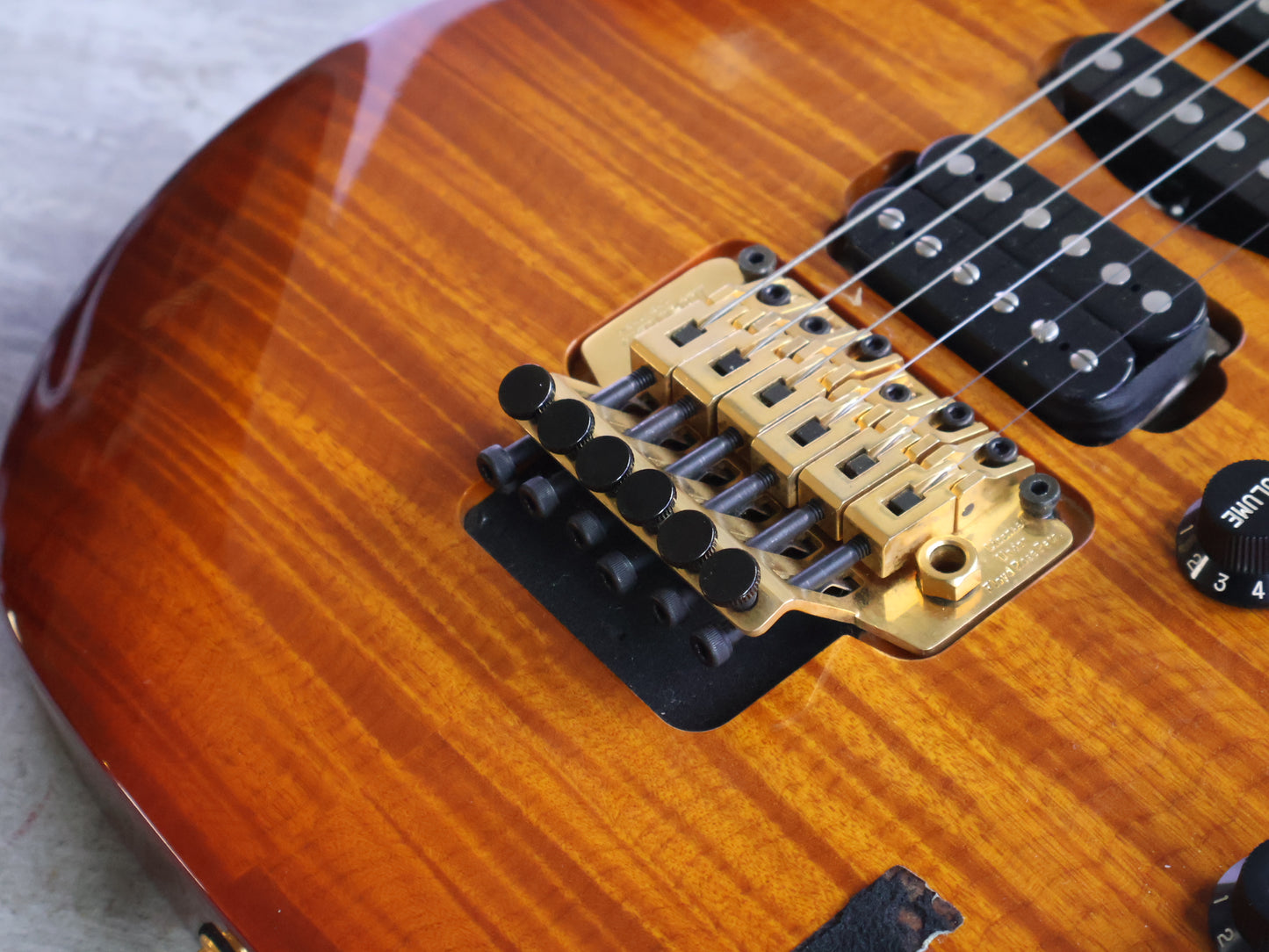 1996 Ibanez Japan RG380F HSH Superstrat (Amber Sunburst)