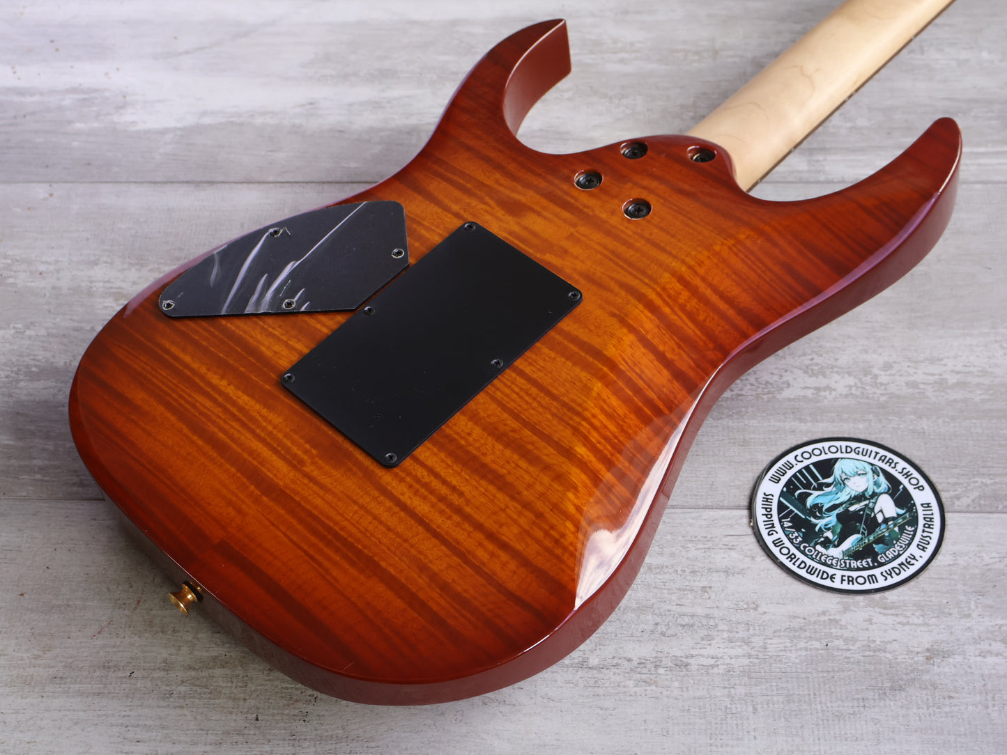 1996 Ibanez Japan RG380F HSH Superstrat (Amber Sunburst)