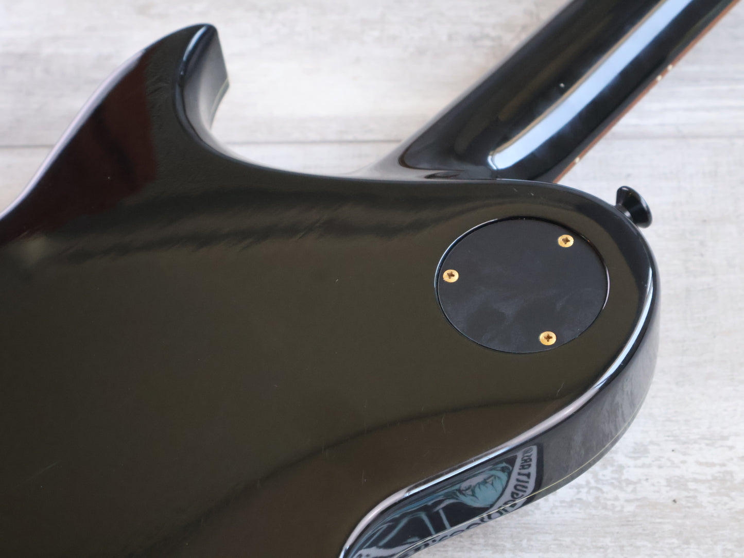 2007 Aria Pro II Japan Super Grade Series PE Single Cutaway (Black & Gold)