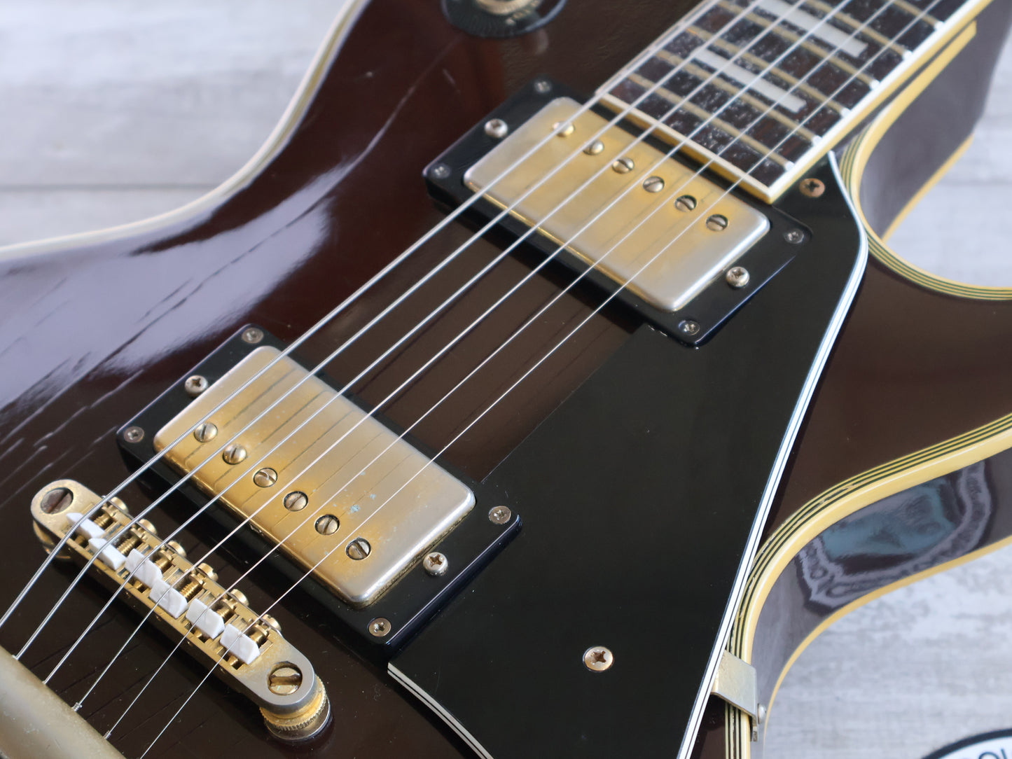 1970's Roje (Zen-On) Japan Les Paul Custom (Brown)