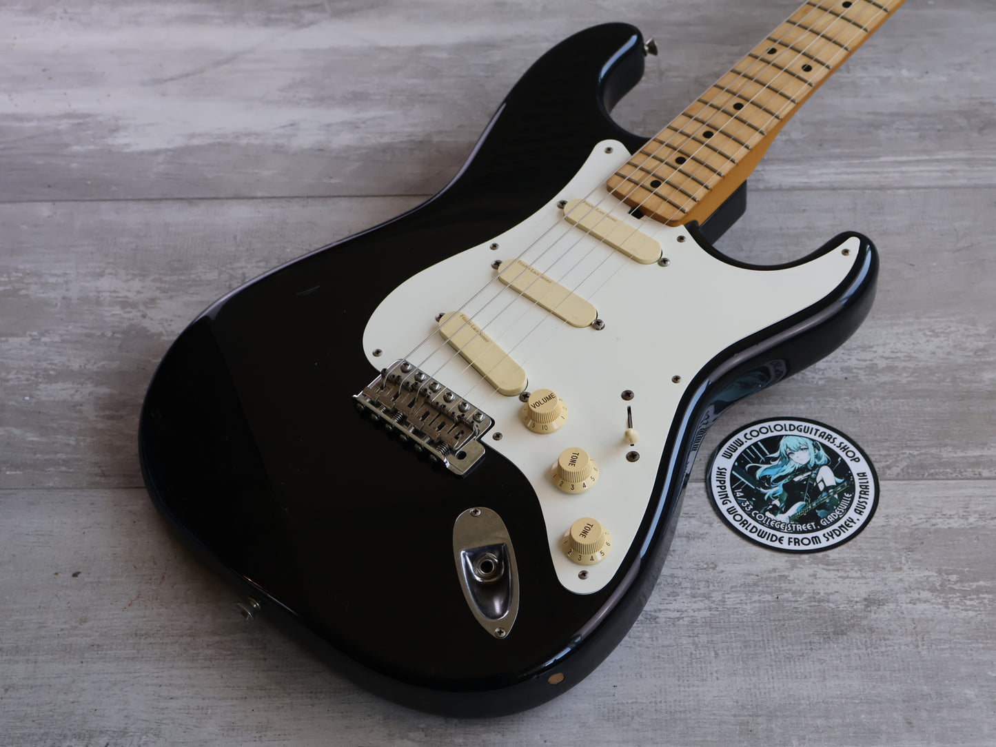 1989 Fender Japan ST54-85LS '54 Reissue "E Series" Clapton Stratocaster (Black)