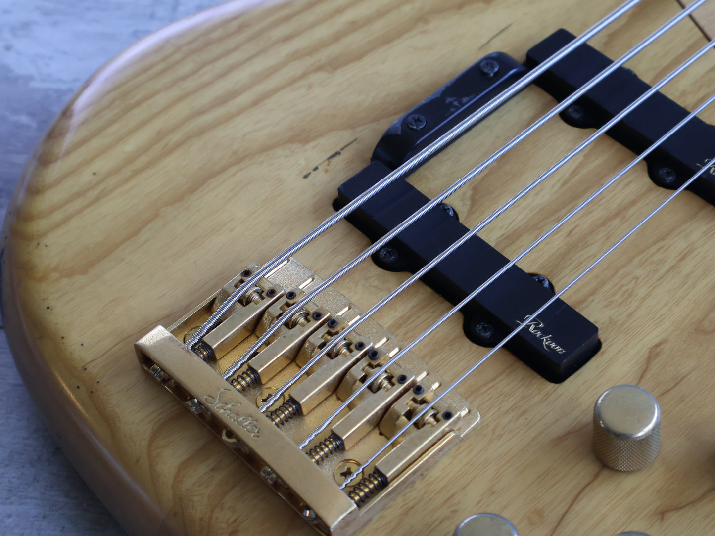 1989 Rockoon Japan (by Kawai) RB-855S 5-String Bass (Natural)