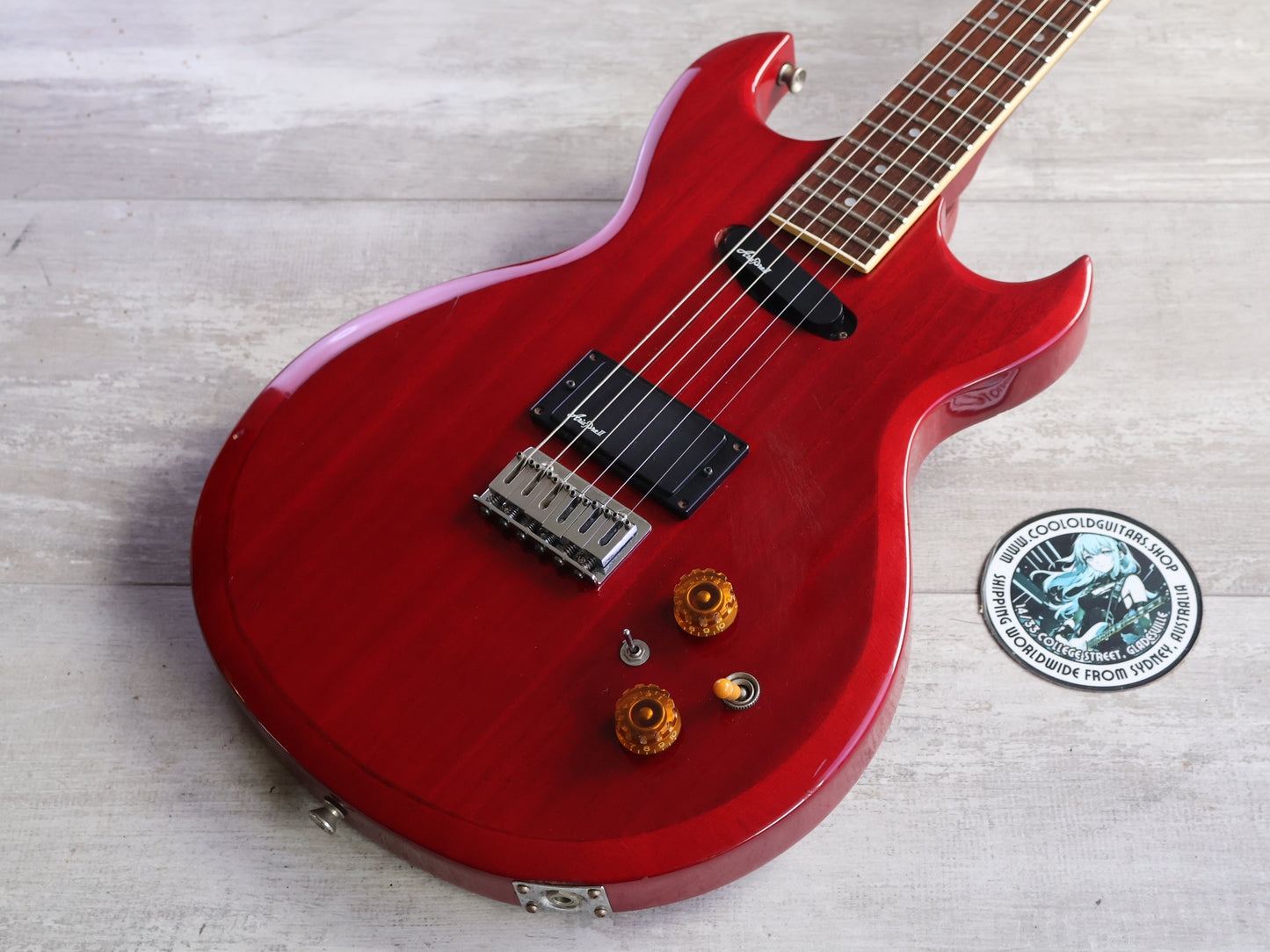 1989 Aria Pro II CS-43 Beat Master (Cherry Red)
