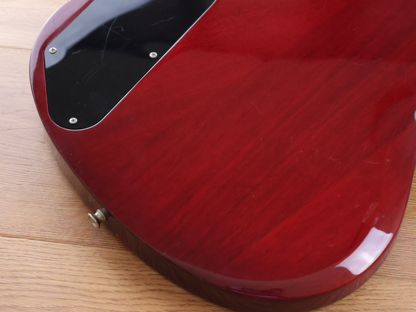 1986 Burny Japan SG-55 SG Junior Double Cutaway w/P90 (Cherry Red)