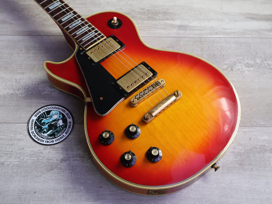 1977 Greco Japan EG-600R LH Left Handed Les Paul Custom (Cherry Sunburst)