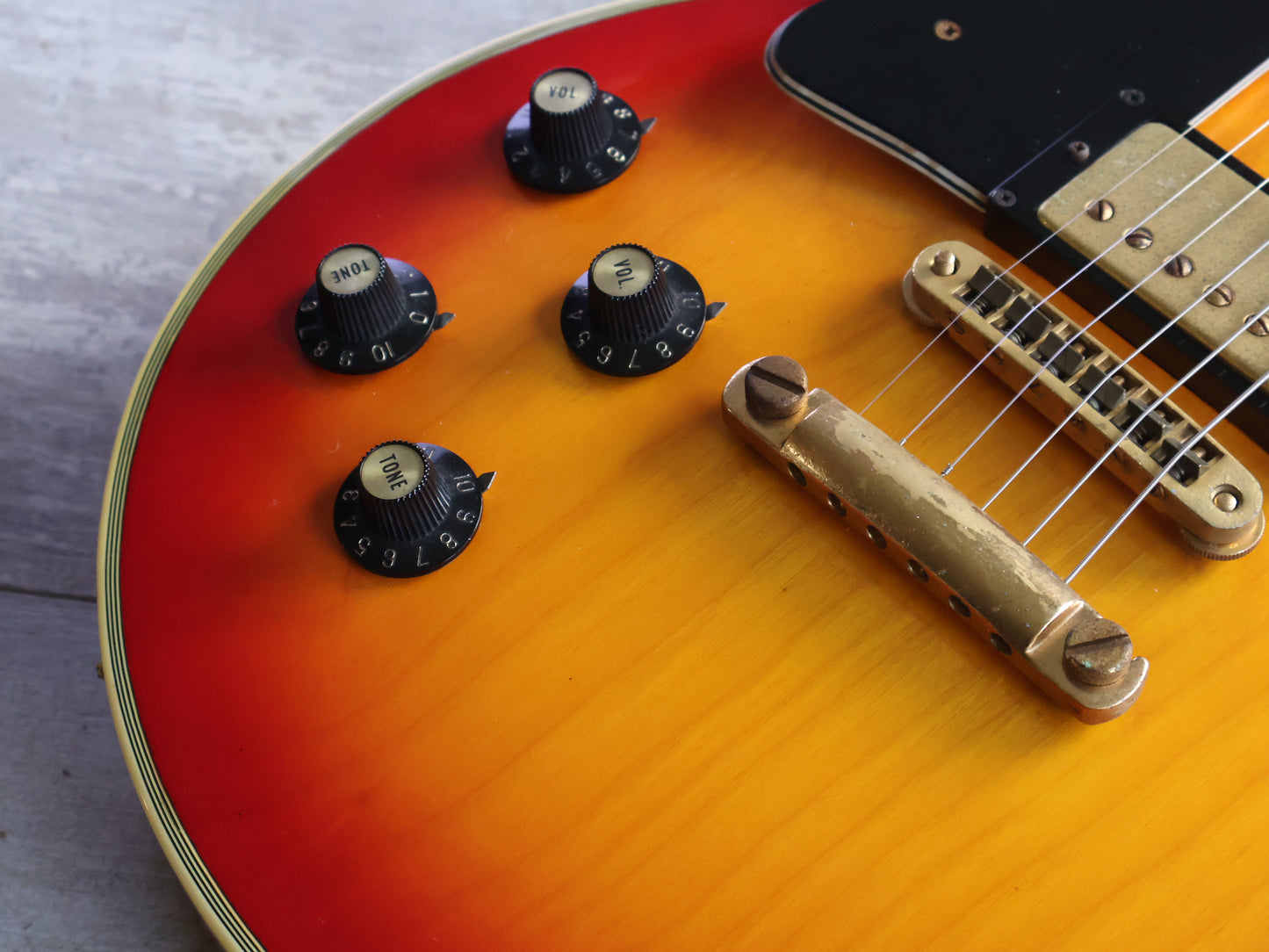 1977 Greco Japan EG-600R LH Left Handed Les Paul Custom (Cherry Sunburst)