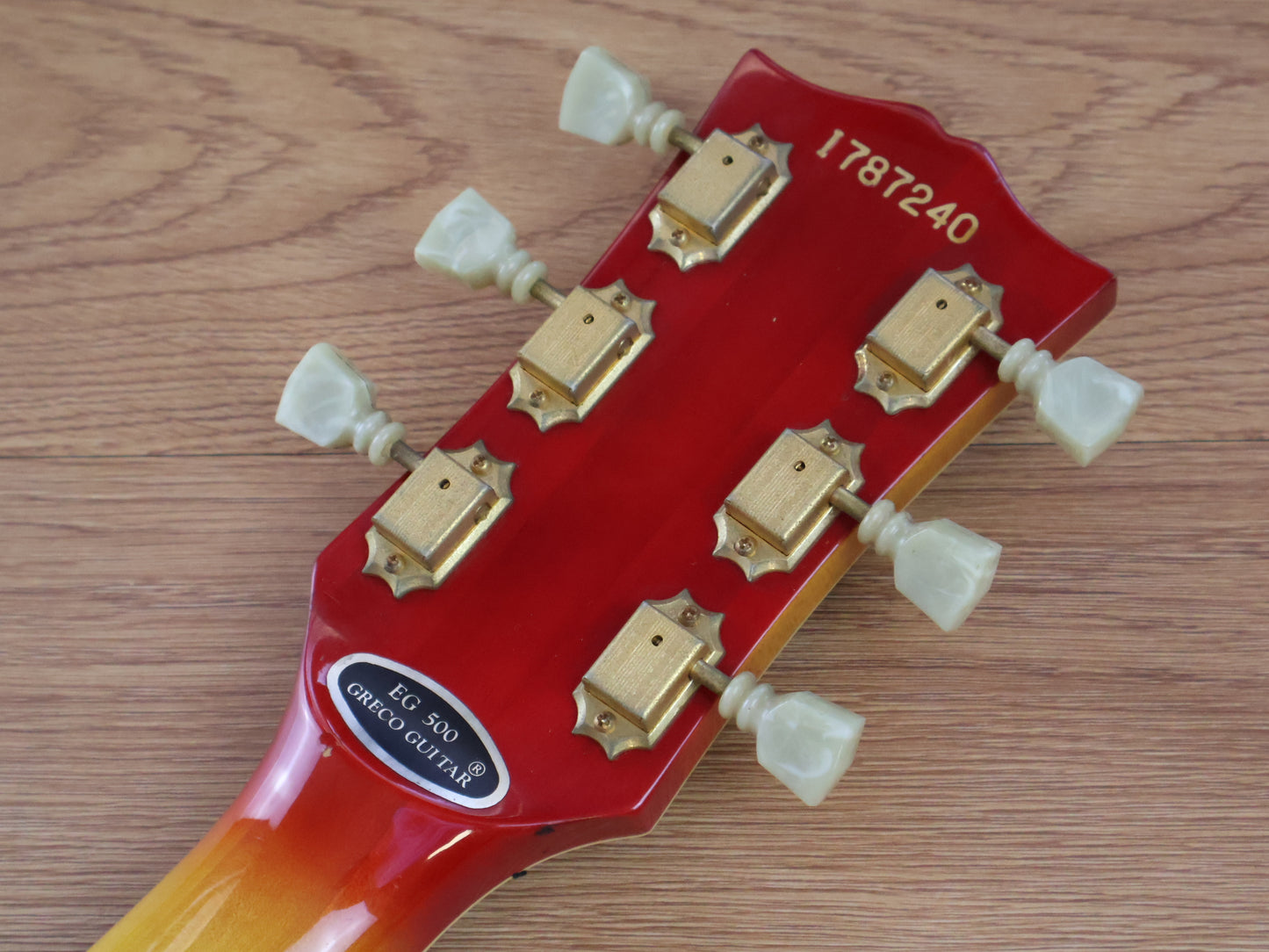 1978 Greco Japan EG-500C Triple Humbucker Les Paul Custom (Cherry Sunburst)