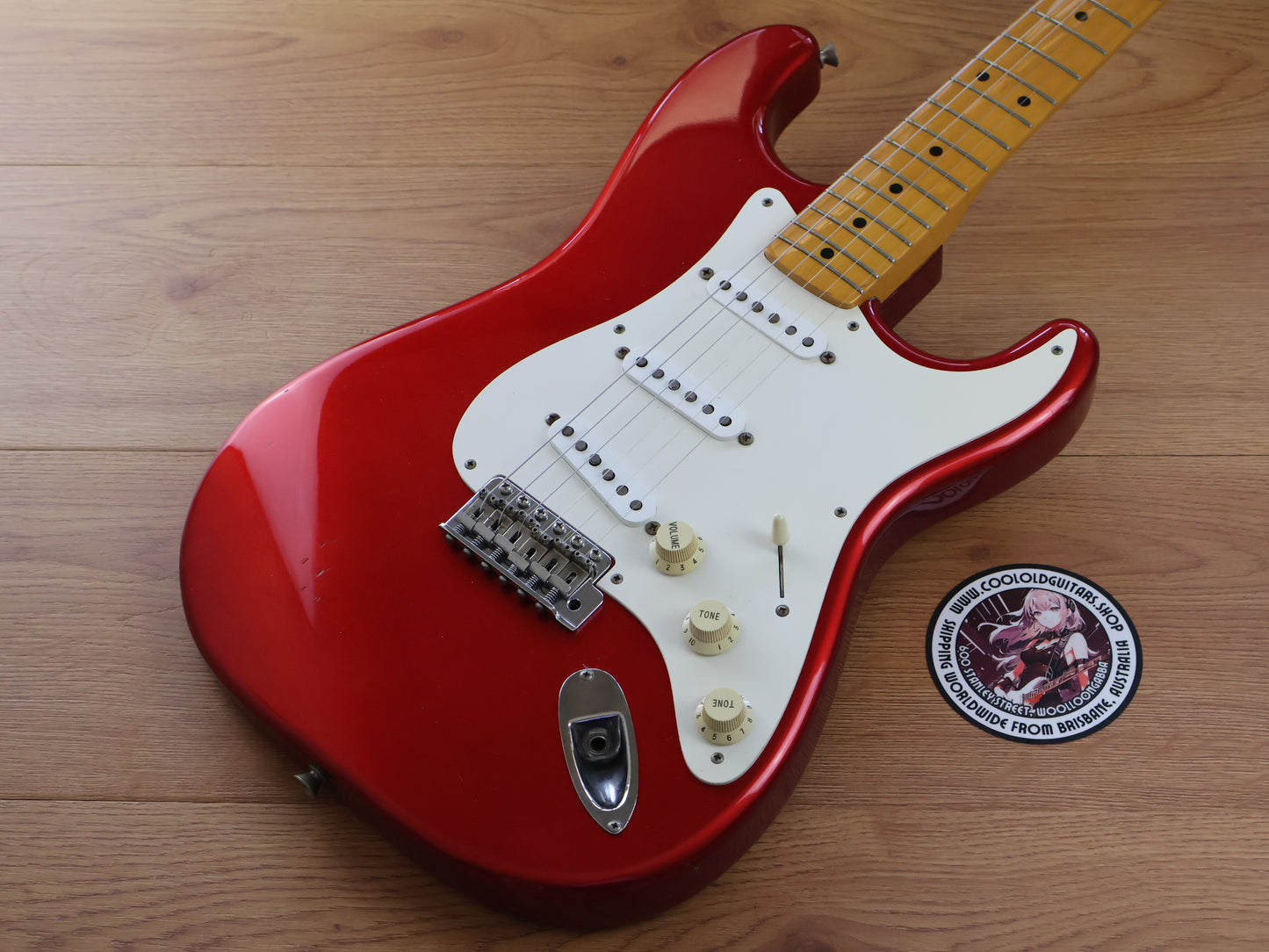 1997 Fender Japan ST57 '57 Reissue Stratocaster w/USA Pickups (Candy Apple Red)