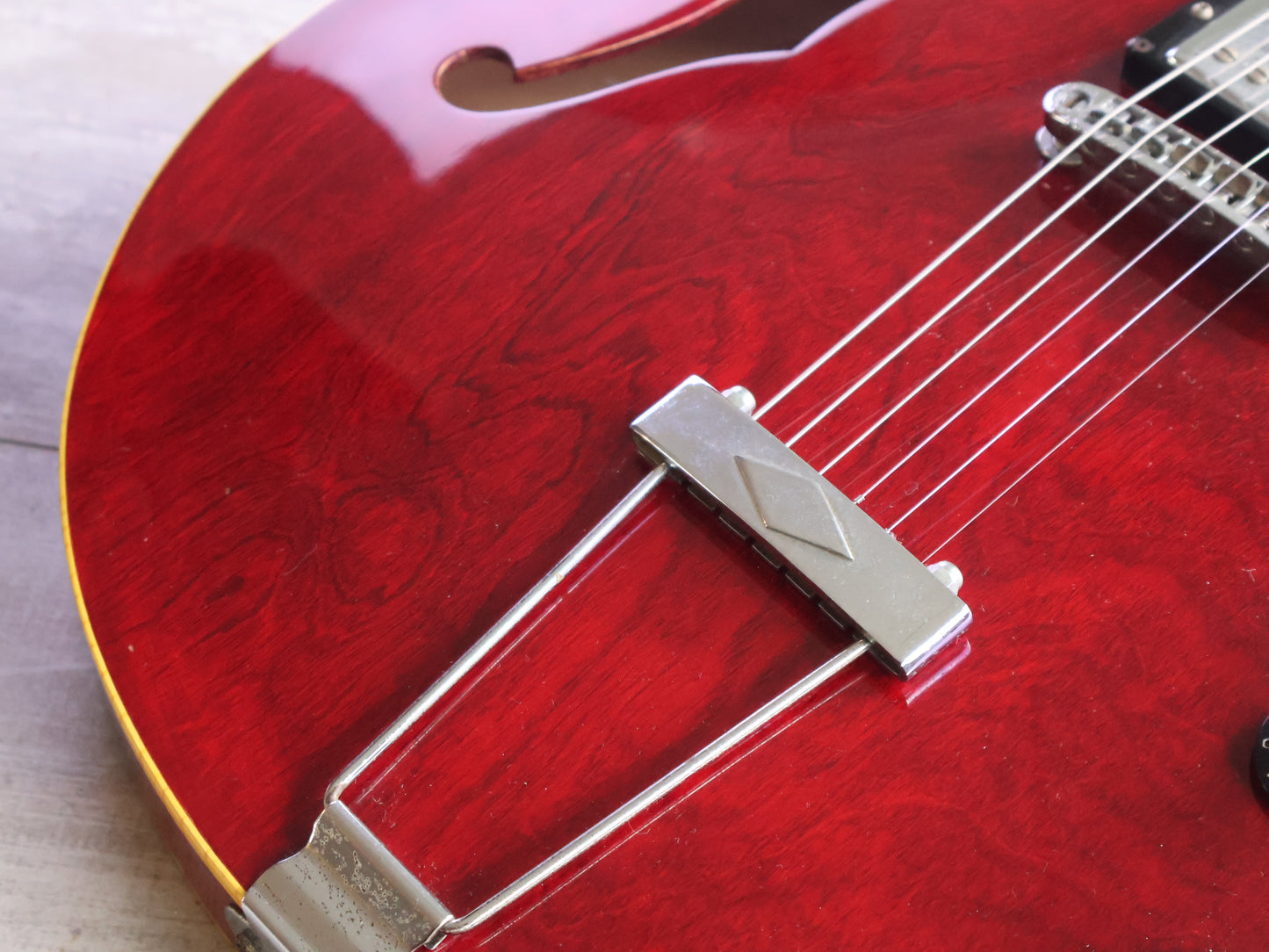 1977 Greco Japan SA-550R ES-335 Hollowbody Electric Guitar (Cherry Red)