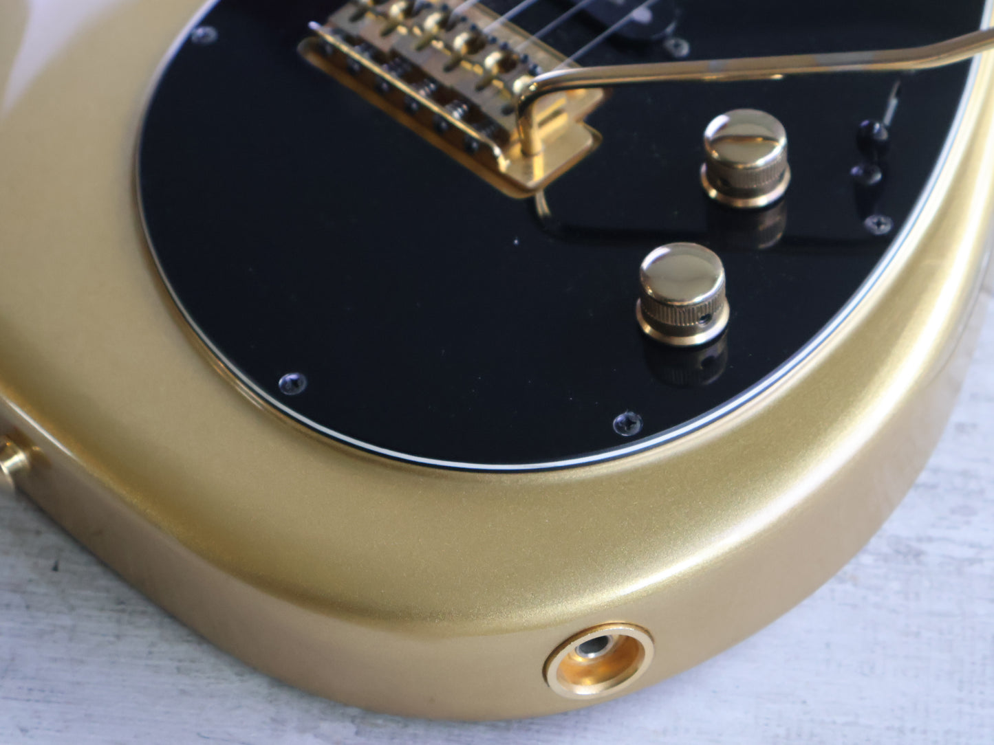 1980's Tokai Japan A-100S-GM Talbo Blazing Fire Cast Aluminium Guitar (Gold Metallic)