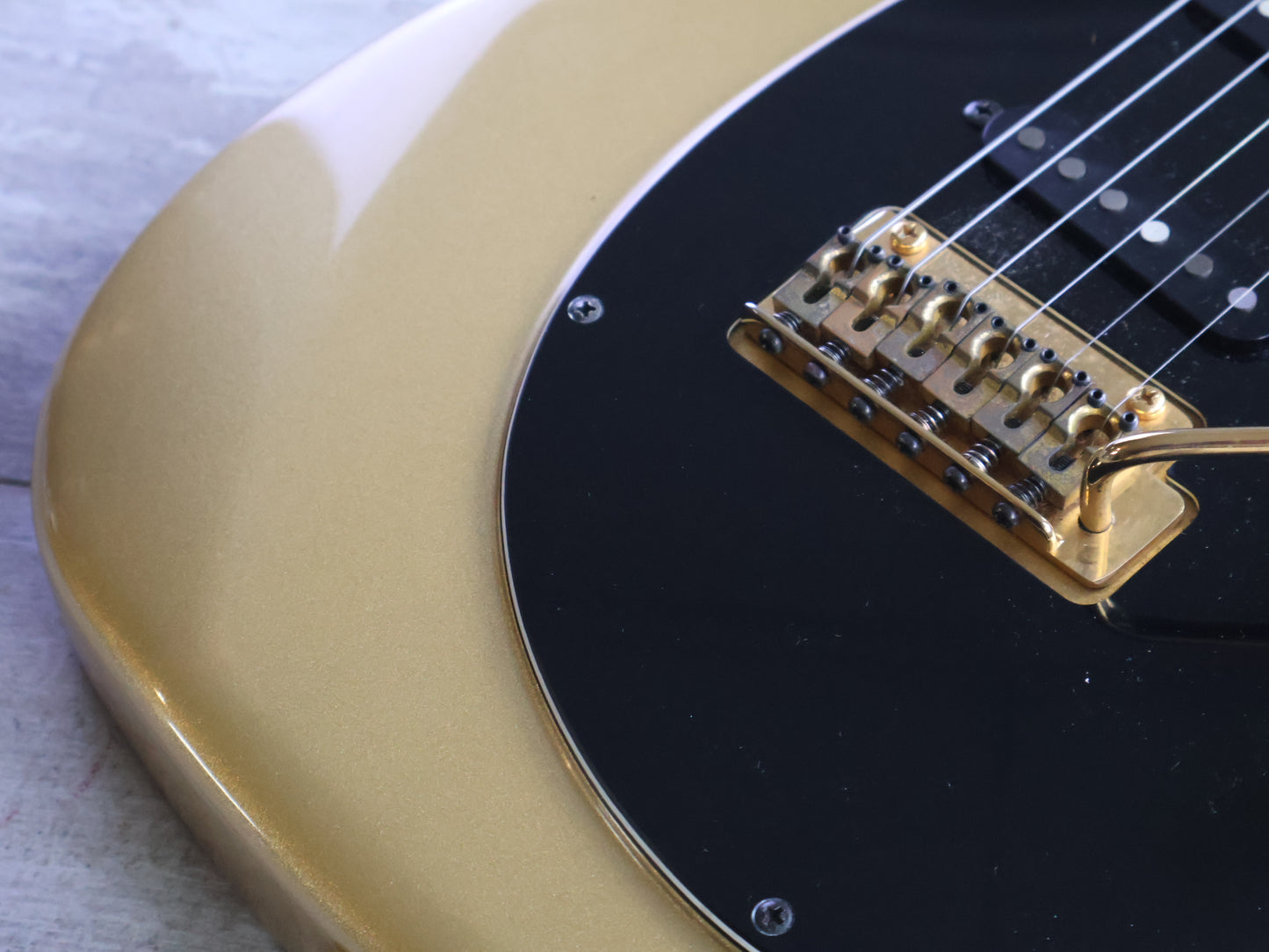 1980's Tokai Japan A-100S-GM Talbo Blazing Fire Cast Aluminium Guitar (Gold Metallic)
