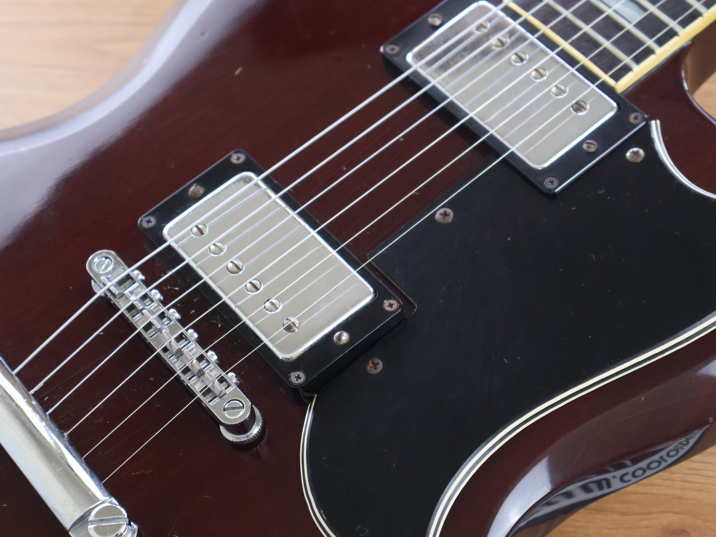 1981 Greco Japan SS-600 SG Double Cutaway (Worn Cherry)