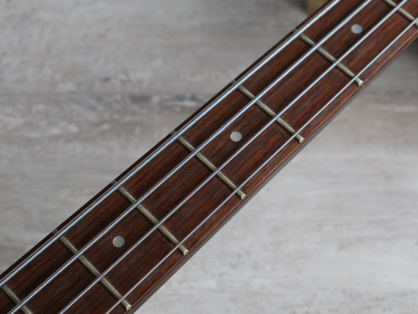 1990 Greco Japan TVB-45 Double Cutaway Medium Scale Les Paul Jr Bass (Black)