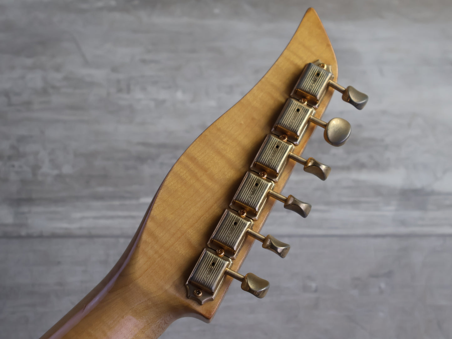 1980's Tokai Japan A-100S-GM Talbo Blazing Fire Cast Aluminium Guitar (Gold Metallic)