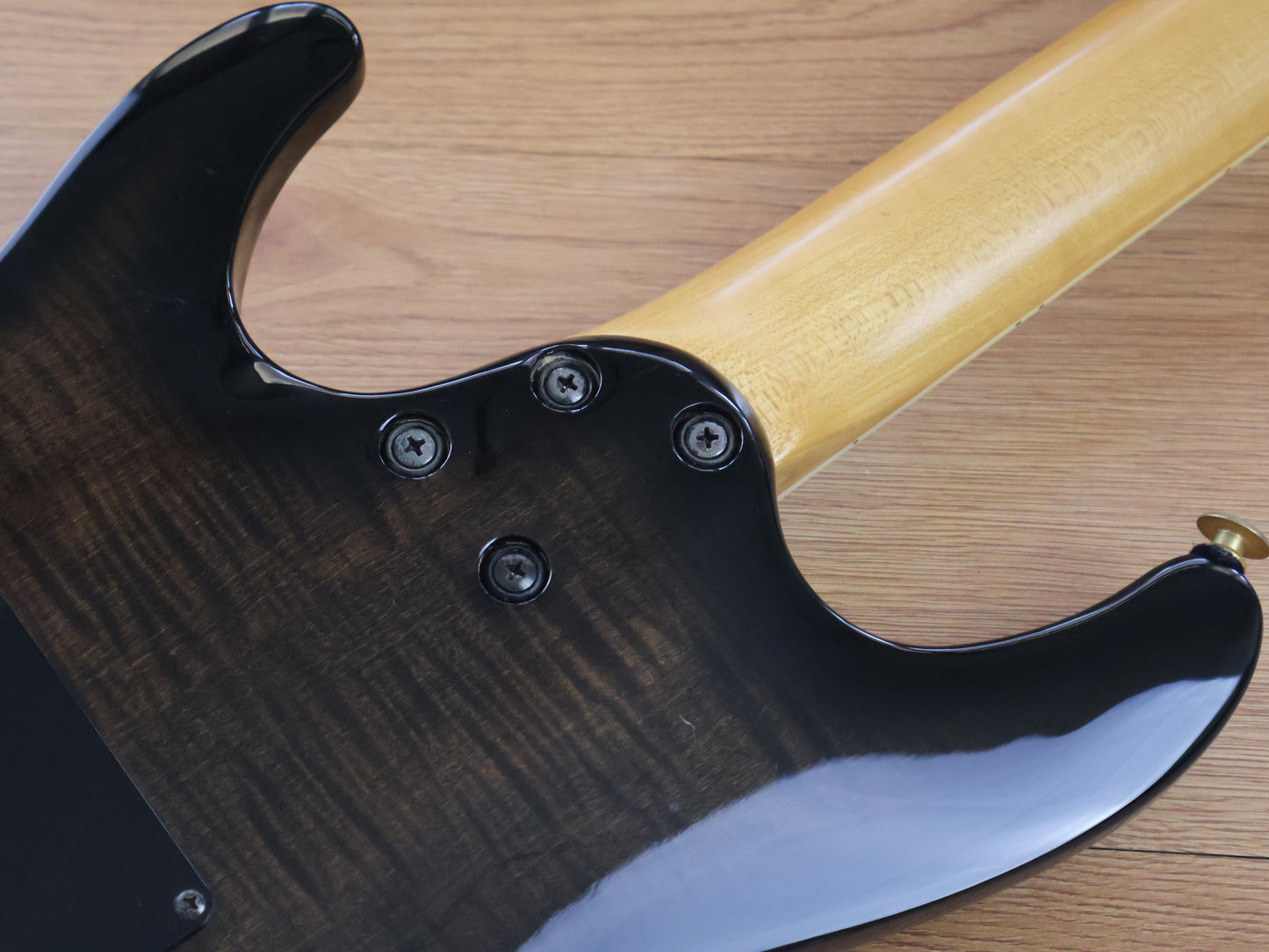 1996 Ibanez Japan S540FM SB S Series HSH Superstrat (Transparent Black Sunburst)