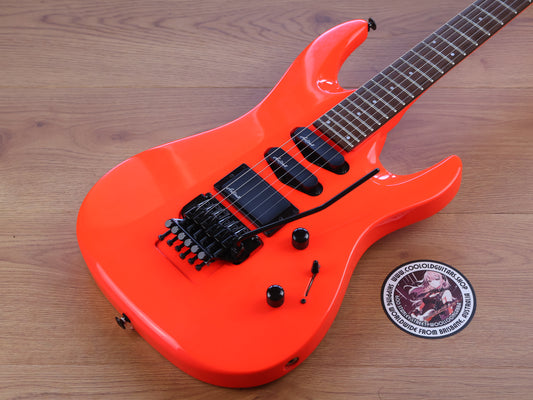 1989 Aria Pro II Magna Series MA-550 HSS Superstrat (Fluro Orange)