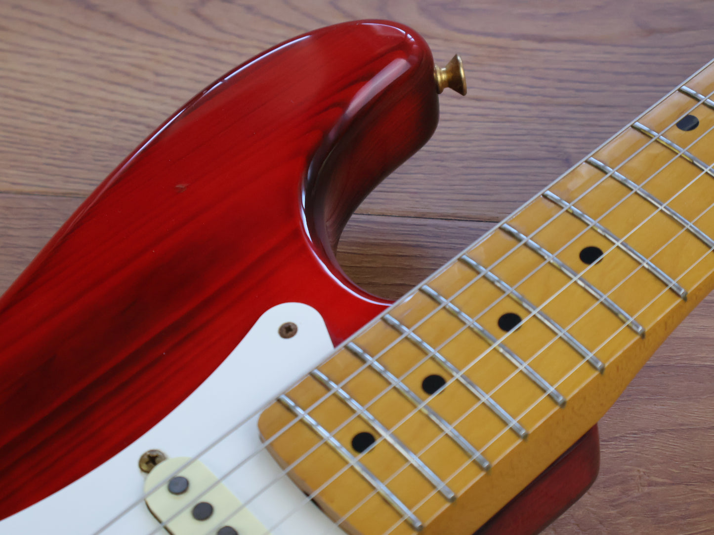 1993 Fender Japan ST57G-65 Custom Edition '57 Reissue Stratocaster (Charcoal Red)